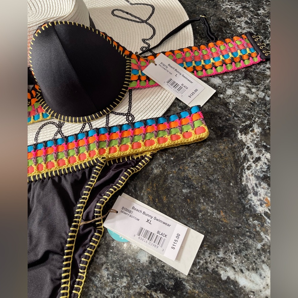 NWT Beach bunny bikini L top, XL bottoms set - Picture 4 of 7